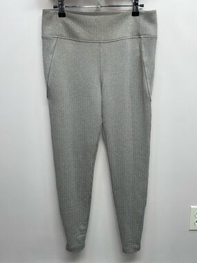 NWOT Athleta Delancey Skyline Herringbone Tight 824993 Textured Ankle Zip Pant M